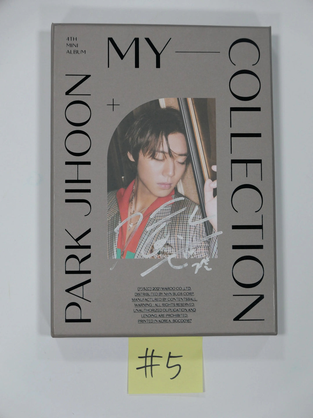 Park Ji Hoon "My Collection" 4th Mini - Hand Autographed (Signed) Promo Album - HALLYUSUPERSTORE