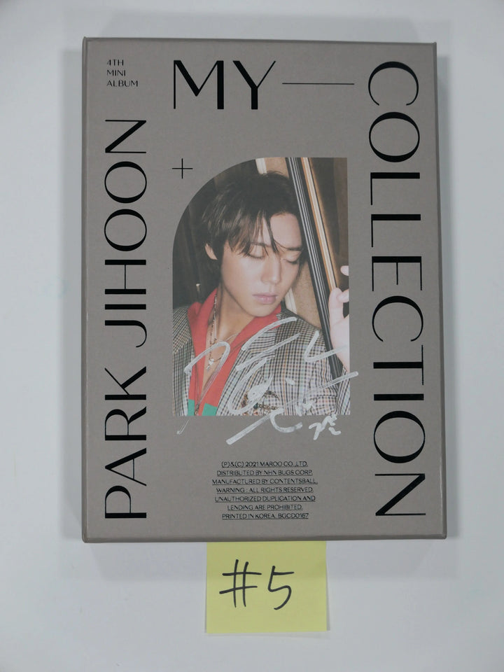 Park Ji Hoon "My Collection" 4th Mini - Hand Autographed (Signed) Promo Album - HALLYUSUPERSTORE