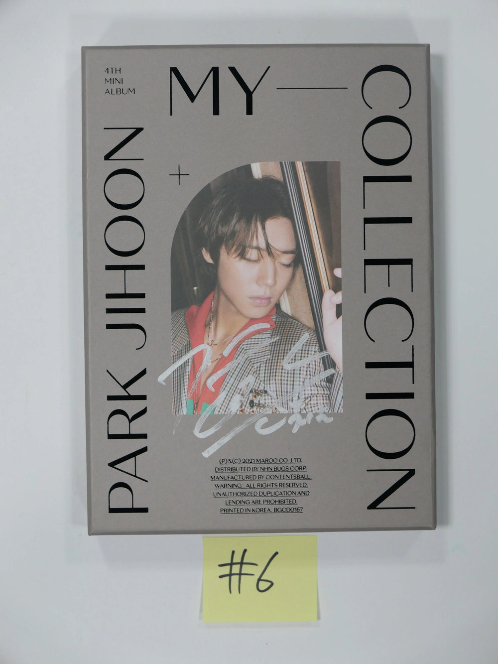 Park Ji Hoon "My Collection" 4th Mini - Hand Autographed (Signed) Promo Album - HALLYUSUPERSTORE
