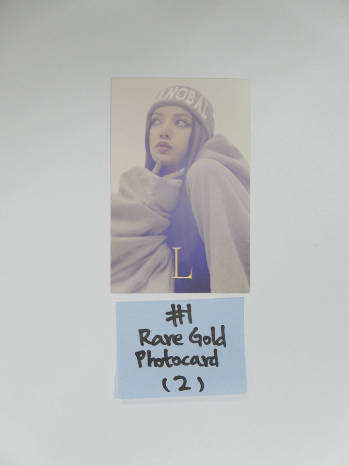 Lisa (of Blackpink) "LALISA" 1st Single - Rare Gold Photocard - HALLYUSUPERSTORE