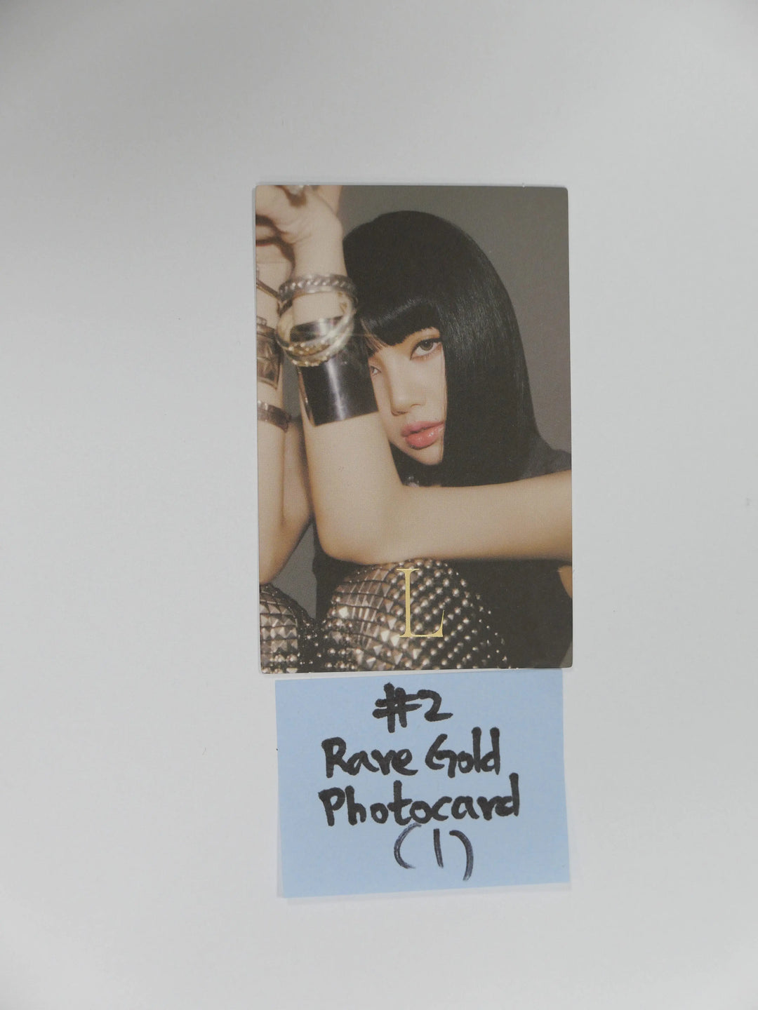 Lisa (of Blackpink) "LALISA" 1st Single - Rare Gold Photocard - HALLYUSUPERSTORE