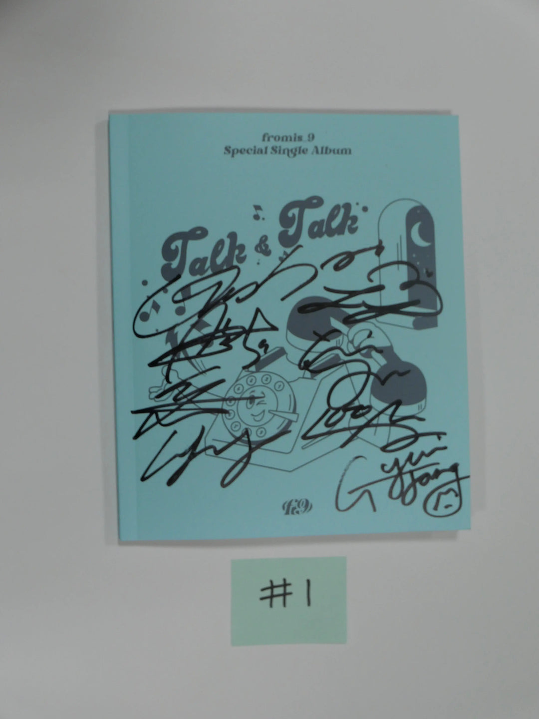 Fromis_9 "Talk &amp; Talk" - Hand Autographed(Signed) promo Album - HALLYUSUPERSTORE