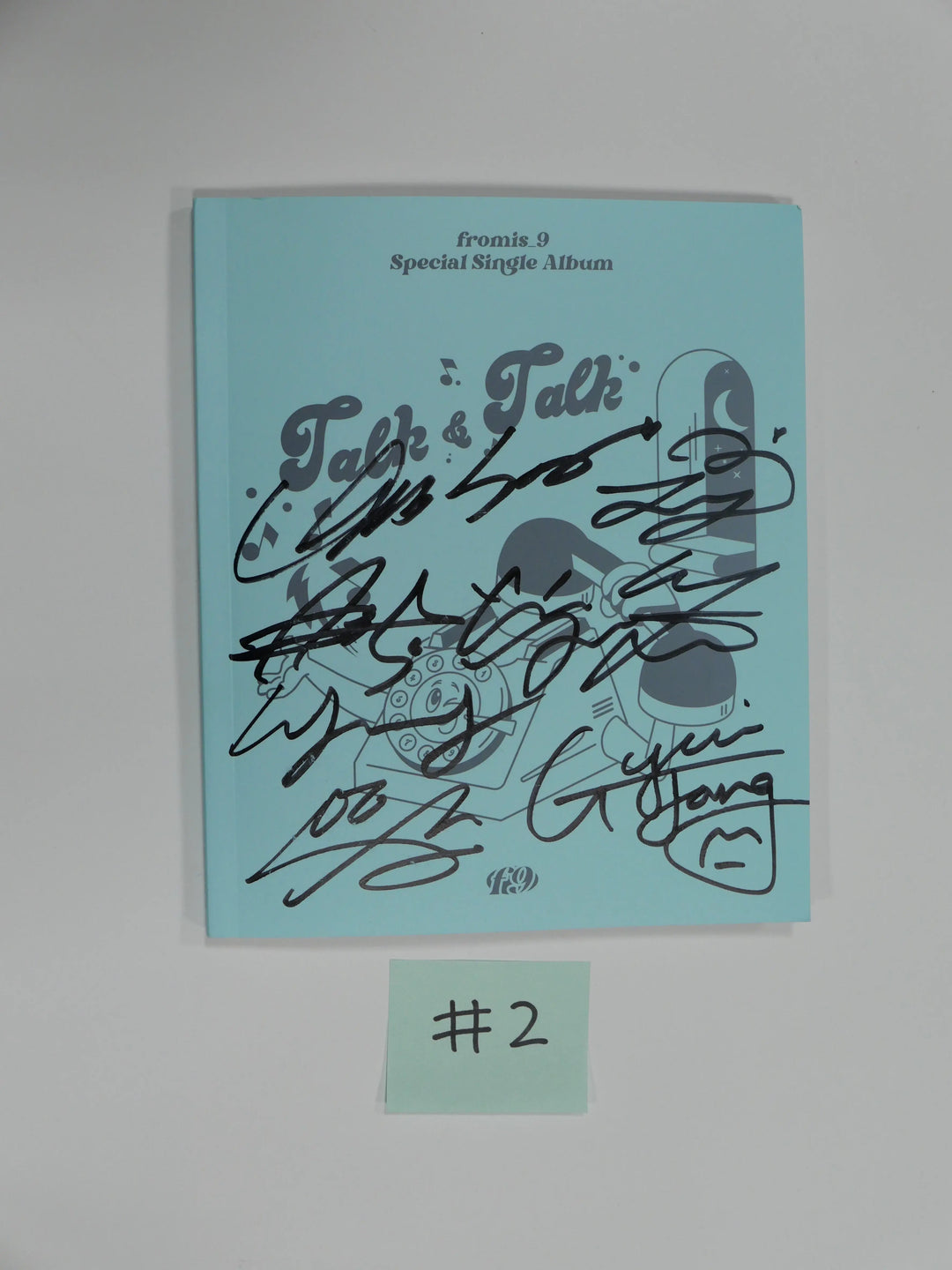 Fromis_9 "Talk &amp; Talk" - Hand Autographed(Signed) promo Album - HALLYUSUPERSTORE