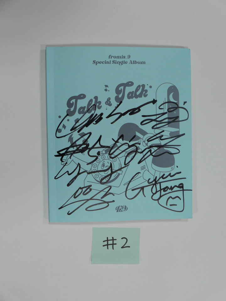 Fromis_9 "Talk &amp; Talk" - Hand Autographed(Signed) promo Album - HALLYUSUPERSTORE