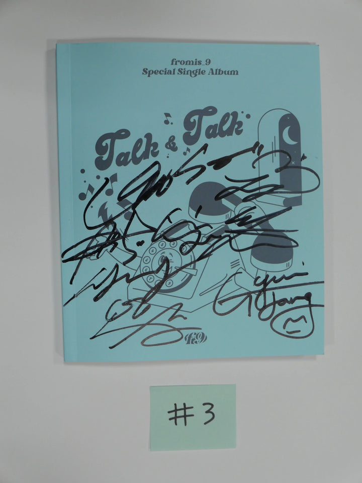 Fromis_9 "Talk &amp; Talk" - Hand Autographed(Signed) promo Album - HALLYUSUPERSTORE