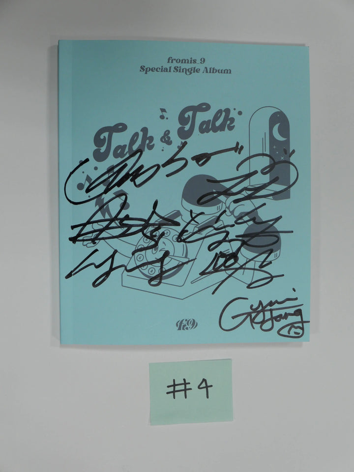Fromis_9 "Talk &amp; Talk" - Hand Autographed(Signed) promo Album - HALLYUSUPERSTORE