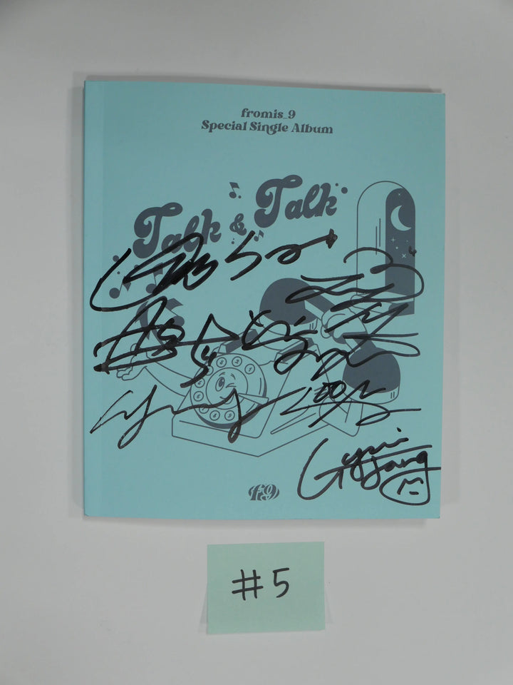 Fromis_9 "Talk &amp; Talk" - Hand Autographed(Signed) promo Album - HALLYUSUPERSTORE
