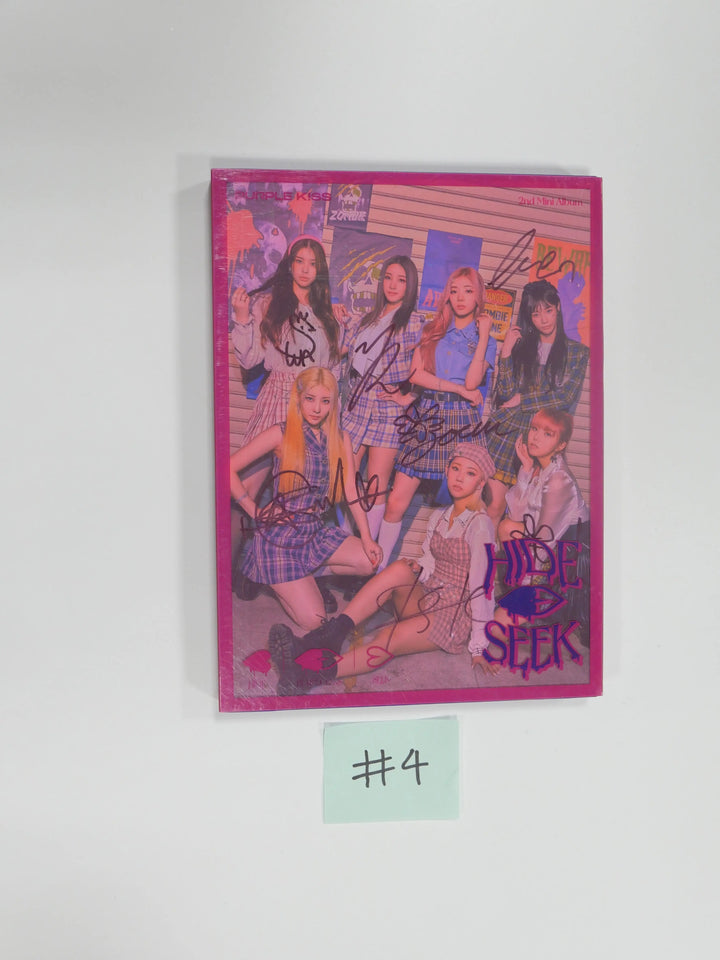 Purple Kiss "Hide &amp; Seek" 2nd mini - Hand Autographed(Signed) Promo Album - HALLYUSUPERSTORE