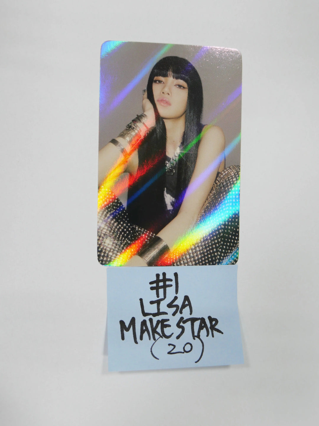 Lisa (of Blackpink) "LALISA" 1st Single - Makestar Fansign Event Hologram Photocard - HALLYUSUPERSTORE