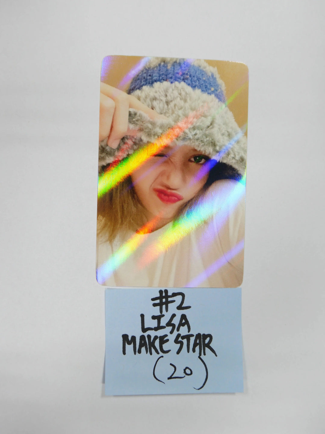 Lisa (of Blackpink) "LALISA" 1st Single - Makestar Fansign Event Hologram Photocard - HALLYUSUPERSTORE