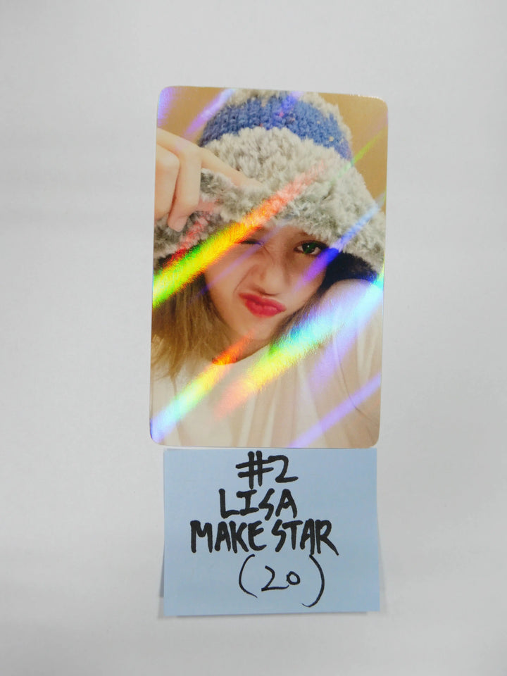 Lisa (of Blackpink) "LALISA" 1st Single - Makestar Fansign Event Hologram Photocard - HALLYUSUPERSTORE