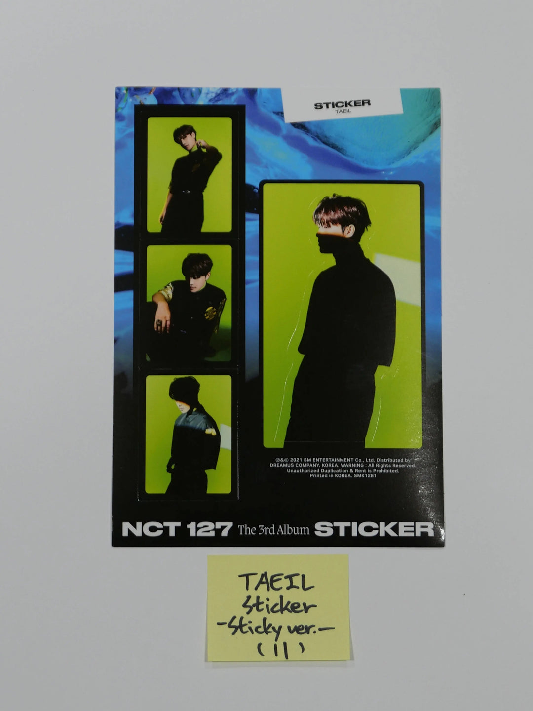 NCT 127 "Sticker" Official Postcard &amp; Sticker (Sticker, Sticky, Seoul City Ver.) - HALLYUSUPERSTORE