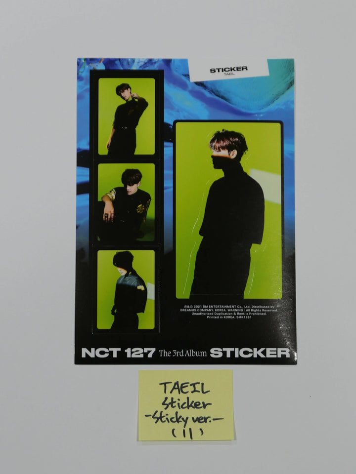 NCT 127 "Sticker" Official Postcard &amp; Sticker (Sticker, Sticky, Seoul City Ver.) - HALLYUSUPERSTORE