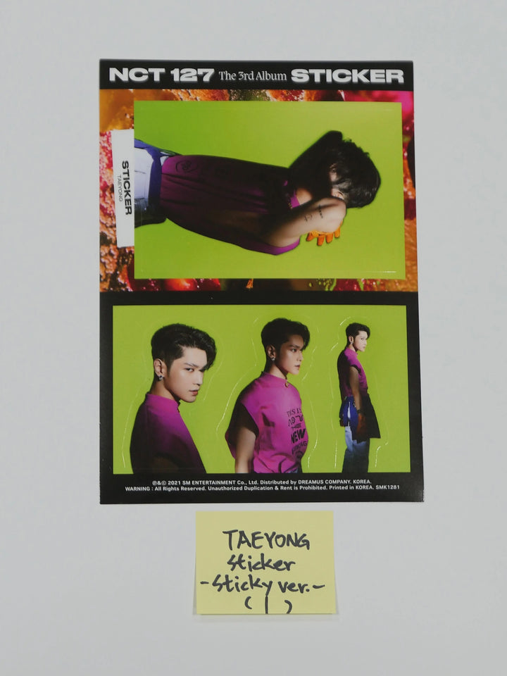 NCT 127 "Sticker" Official Postcard &amp; Sticker (Sticker, Sticky, Seoul City Ver.) - HALLYUSUPERSTORE