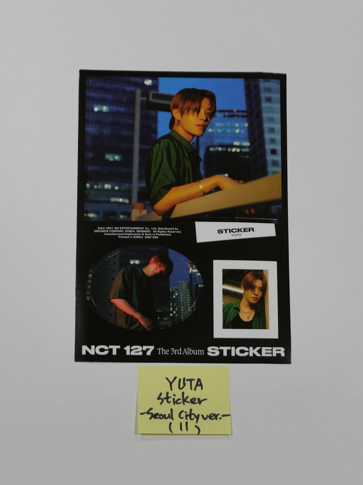 NCT 127 "Sticker" Official Postcard &amp; Sticker (Sticker, Sticky, Seoul City Ver.) - HALLYUSUPERSTORE