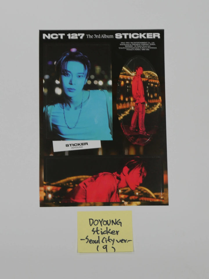 NCT 127 "Sticker" Official Postcard &amp; Sticker (Sticker, Sticky, Seoul City Ver.) - HALLYUSUPERSTORE
