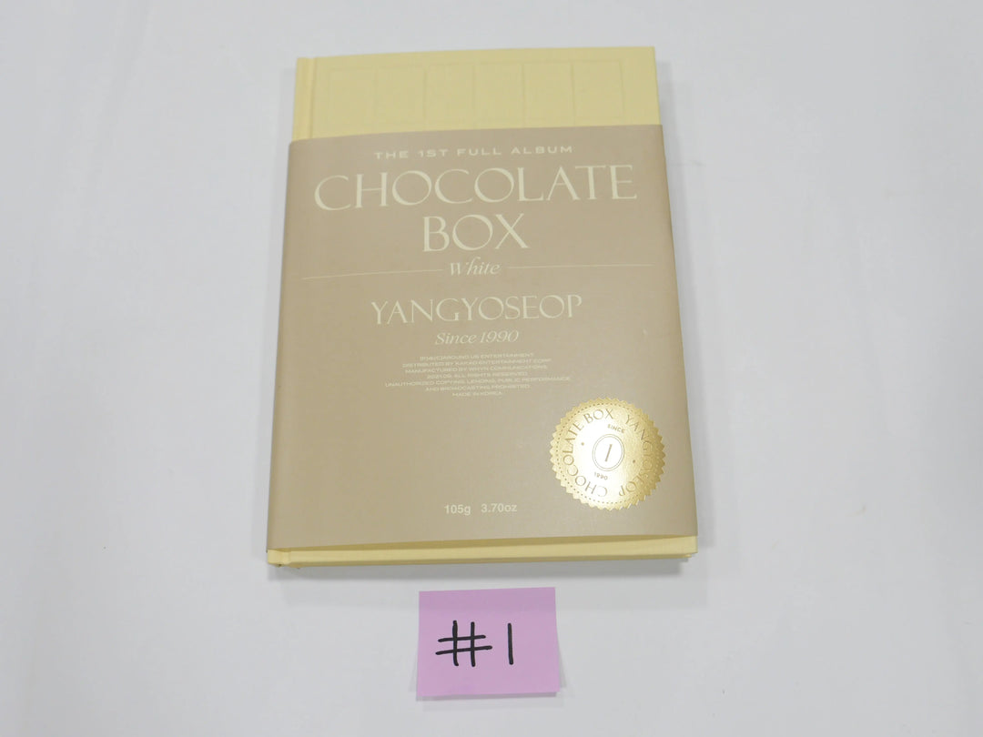 Yang Yo-seop "Chocolate Box" 1st Album - Hand Autographed(Signed) Promo Album - HALLYUSUPERSTORE