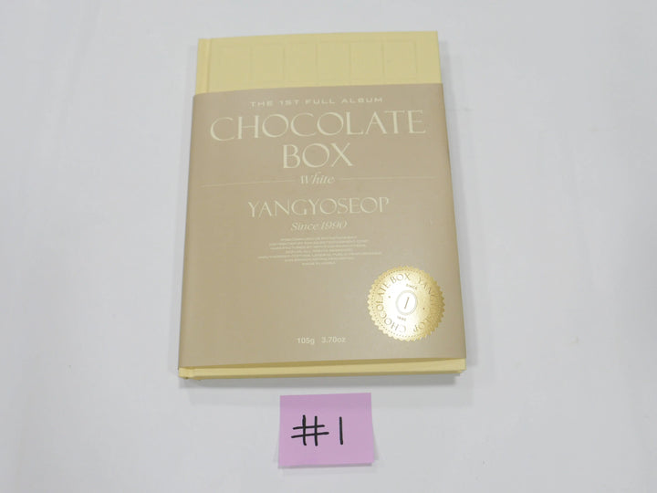 Yang Yo-seop "Chocolate Box" 1st Album - Hand Autographed(Signed) Promo Album - HALLYUSUPERSTORE