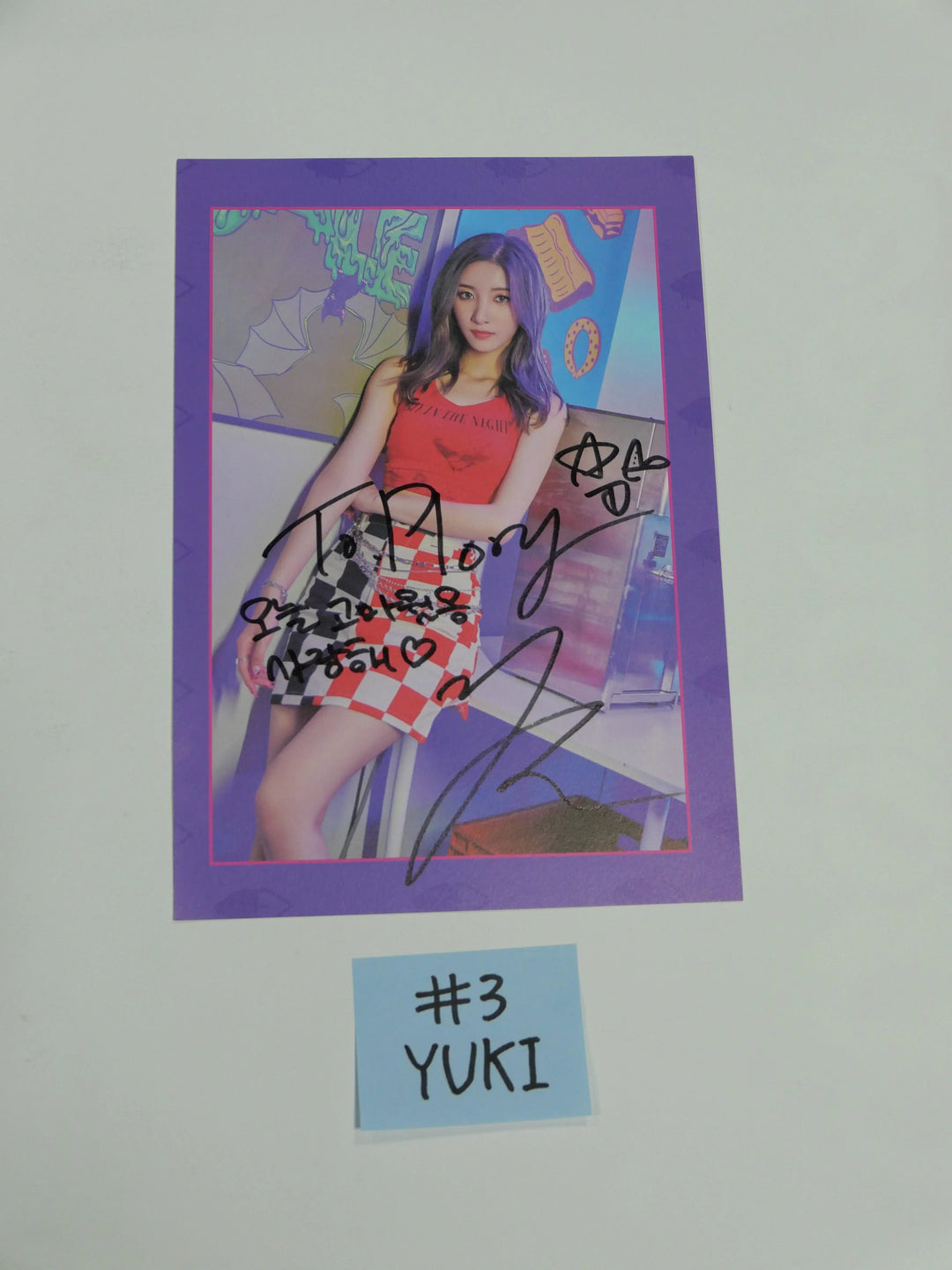Purple Kiss [ HIDE &amp; SEEK ] – A Cut Page From Fansign Event Albums - HALLYUSUPERSTORE