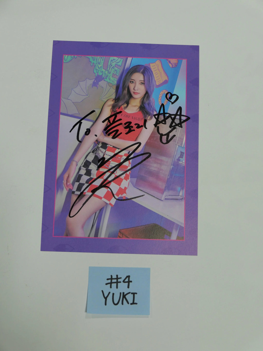 Purple Kiss [ HIDE &amp; SEEK ] – A Cut Page From Fansign Event Albums - HALLYUSUPERSTORE