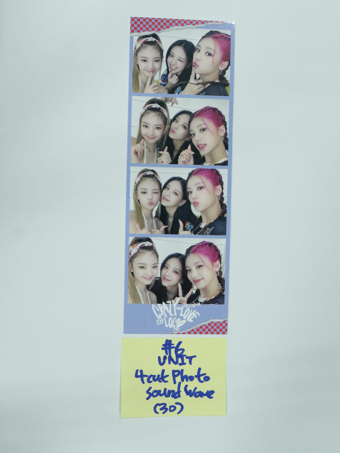 ITZY ‘CRAZY IN LOVE’ - Soundwave Fansign Event Photocard &amp; 4 Cut Photo - HALLYUSUPERSTORE