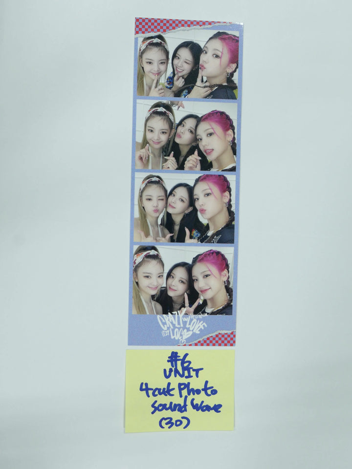 ITZY ‘CRAZY IN LOVE’ - Soundwave Fansign Event Photocard &amp; 4 Cut Photo - HALLYUSUPERSTORE