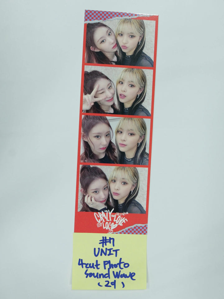 ITZY ‘CRAZY IN LOVE’ - Soundwave Fansign Event Photocard &amp; 4 Cut Photo - HALLYUSUPERSTORE