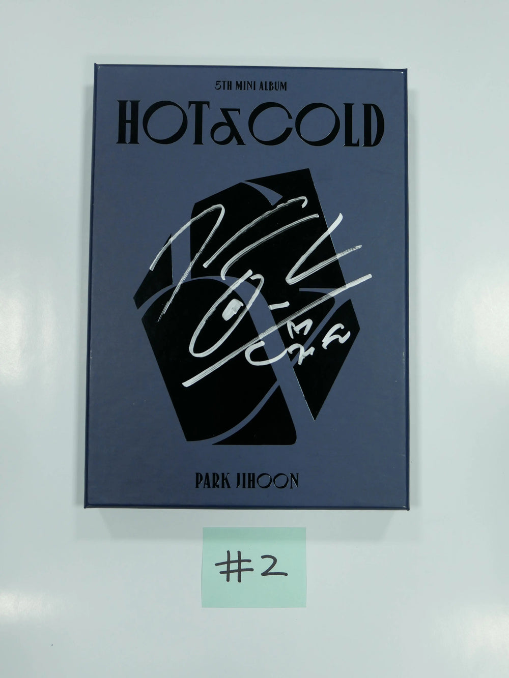 Park Ji Hoon "HOT & COLD" 5th Mini - Hand Autographed (Signed) Promo Album - HALLYUSUPERSTORE