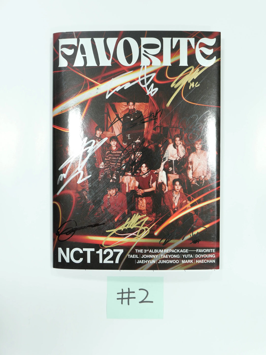 NCT 127 "Favorite" 3rd - Hand Autographed(Signed) Promo Album (autopen + real signtures) MUST-READ! - HALLYUSUPERSTORE