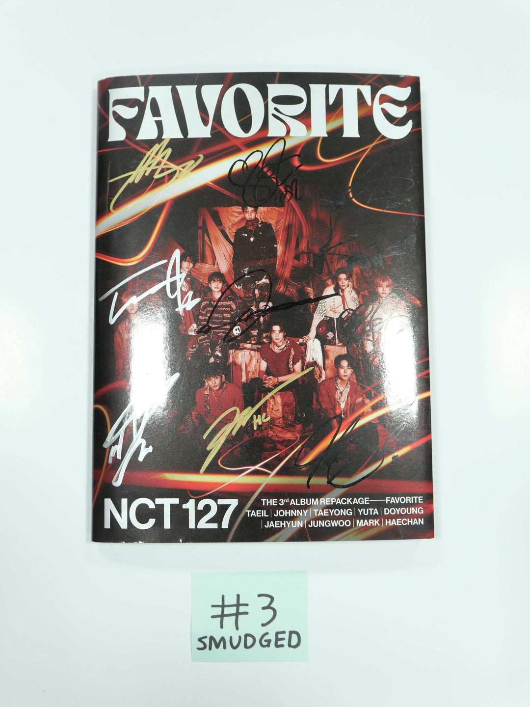 NCT 127 "Favorite" 3rd - Hand Autographed(Signed) Promo Album (autopen + real signtures) MUST-READ! - HALLYUSUPERSTORE