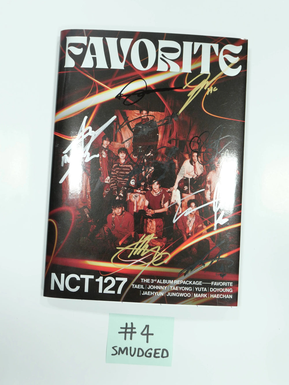 NCT 127 "Favorite" 3rd - Hand Autographed(Signed) Promo Album (autopen + real signtures) MUST-READ! - HALLYUSUPERSTORE