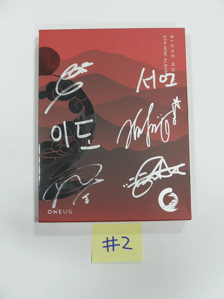 Oneus "BLOOD MOON" 6th Mini - Hand Autographed(Signed) Album - HALLYUSUPERSTORE