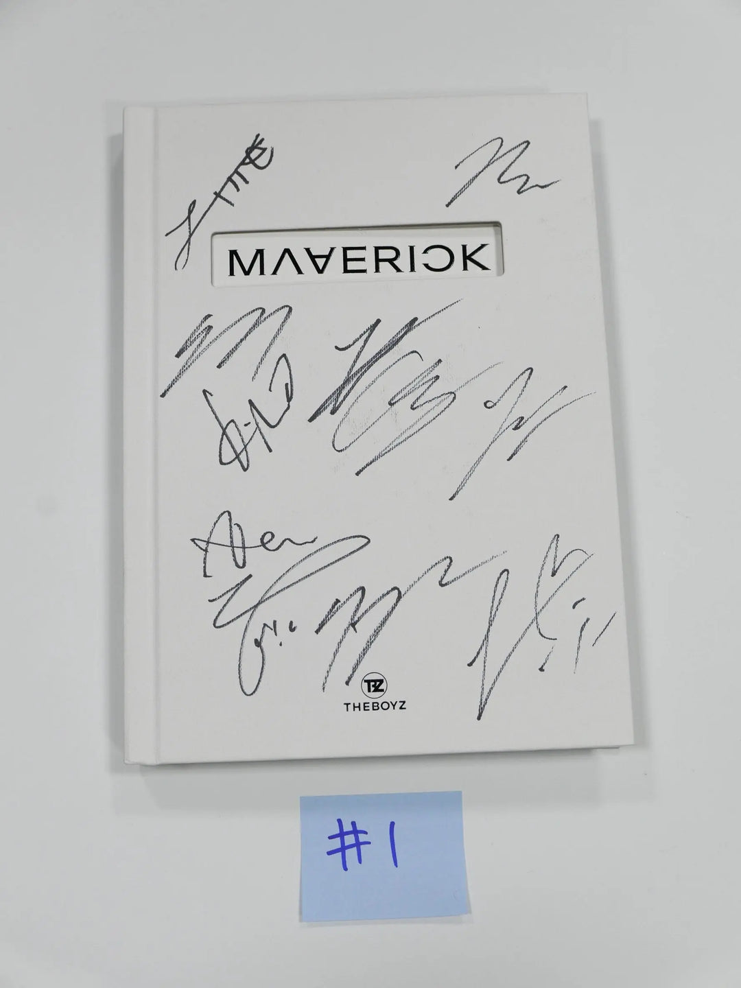 The Boyz "MAVERICK" -  Hand Autographed(Signed) Promo Album - HALLYUSUPERSTORE