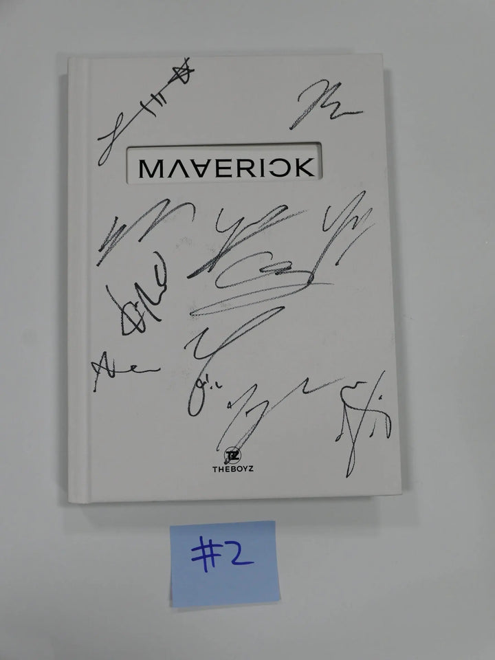 The Boyz "MAVERICK" -  Hand Autographed(Signed) Promo Album - HALLYUSUPERSTORE