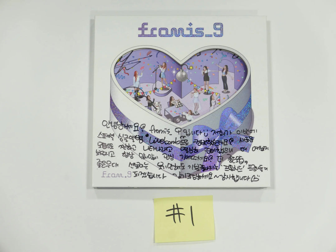 Fromis_9 - Hand Autographed(Signed) Promo Album - HALLYUSUPERSTORE