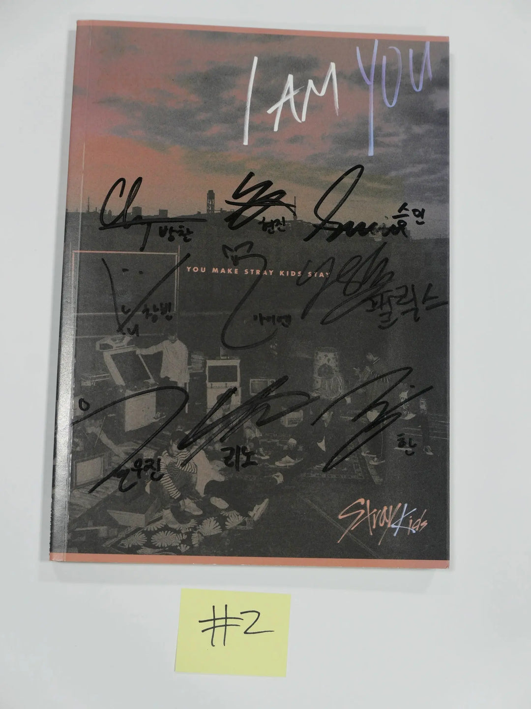 Stray Kids - Hand Autographed (Signed) Promo Album (Hand Commented By Each Member) - HALLYUSUPERSTORE