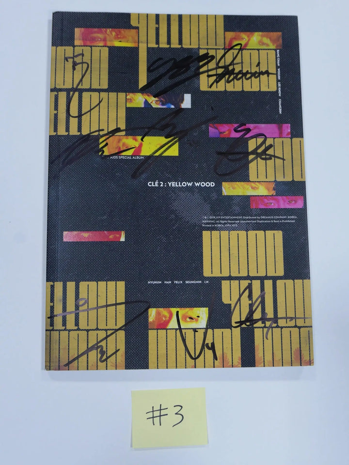 Stray Kids - Hand Autographed (Signed) Promo Album (Hand Commented By Each Member) - HALLYUSUPERSTORE