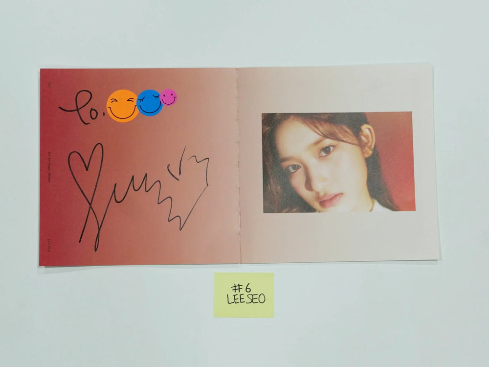IVE 'ELEVEN' 1st Single - A Cut Page From Fansign Event Albums - HALLYUSUPERSTORE