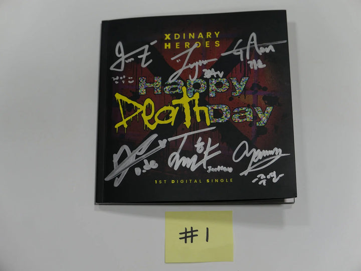 Xdinary Heroes "Happy Death Day" - Hand Autographed(Signed) Promo Album - HALLYUSUPERSTORE