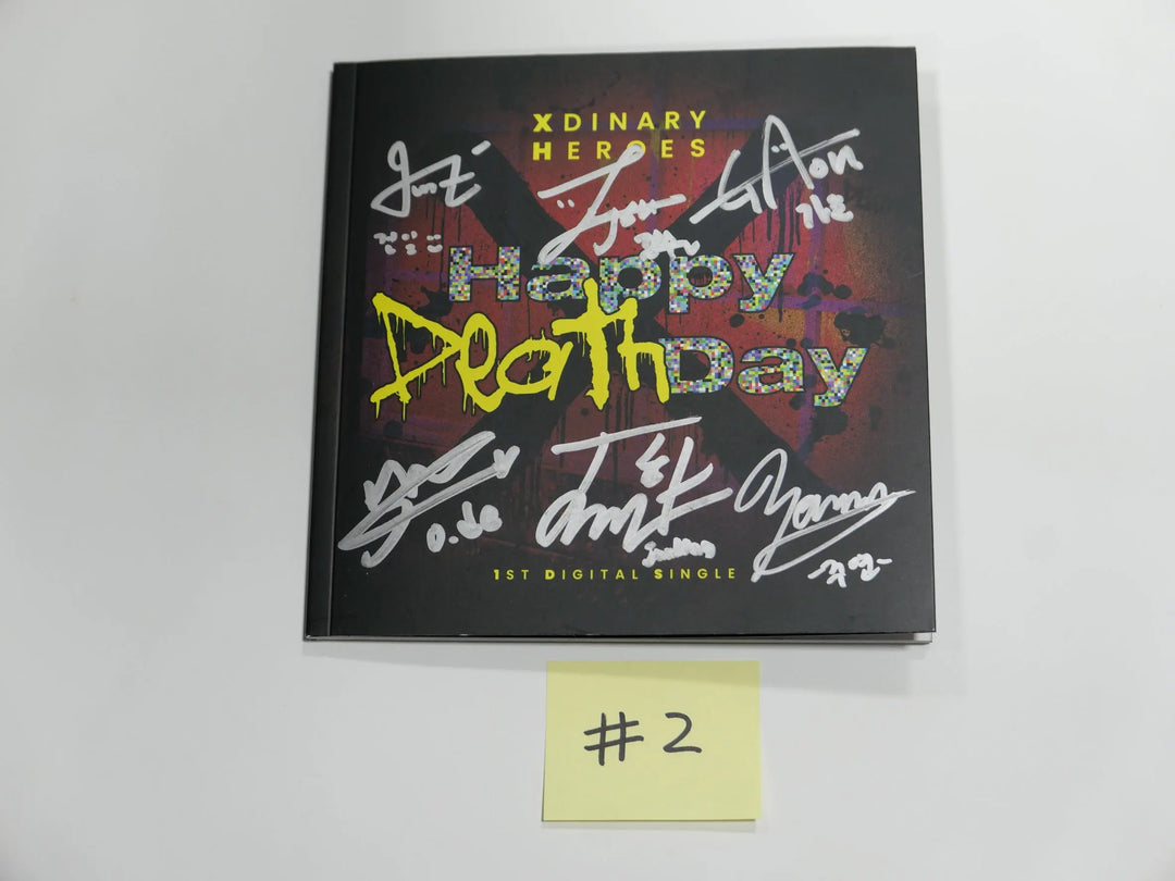 Xdinary Heroes "Happy Death Day" - Hand Autographed(Signed) Promo Album - HALLYUSUPERSTORE
