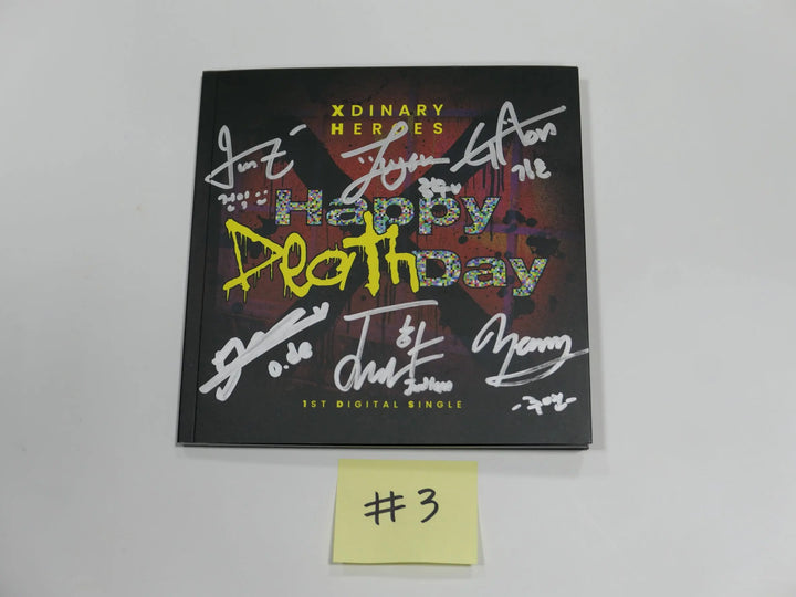 Xdinary Heroes "Happy Death Day" - Hand Autographed(Signed) Promo Album - HALLYUSUPERSTORE