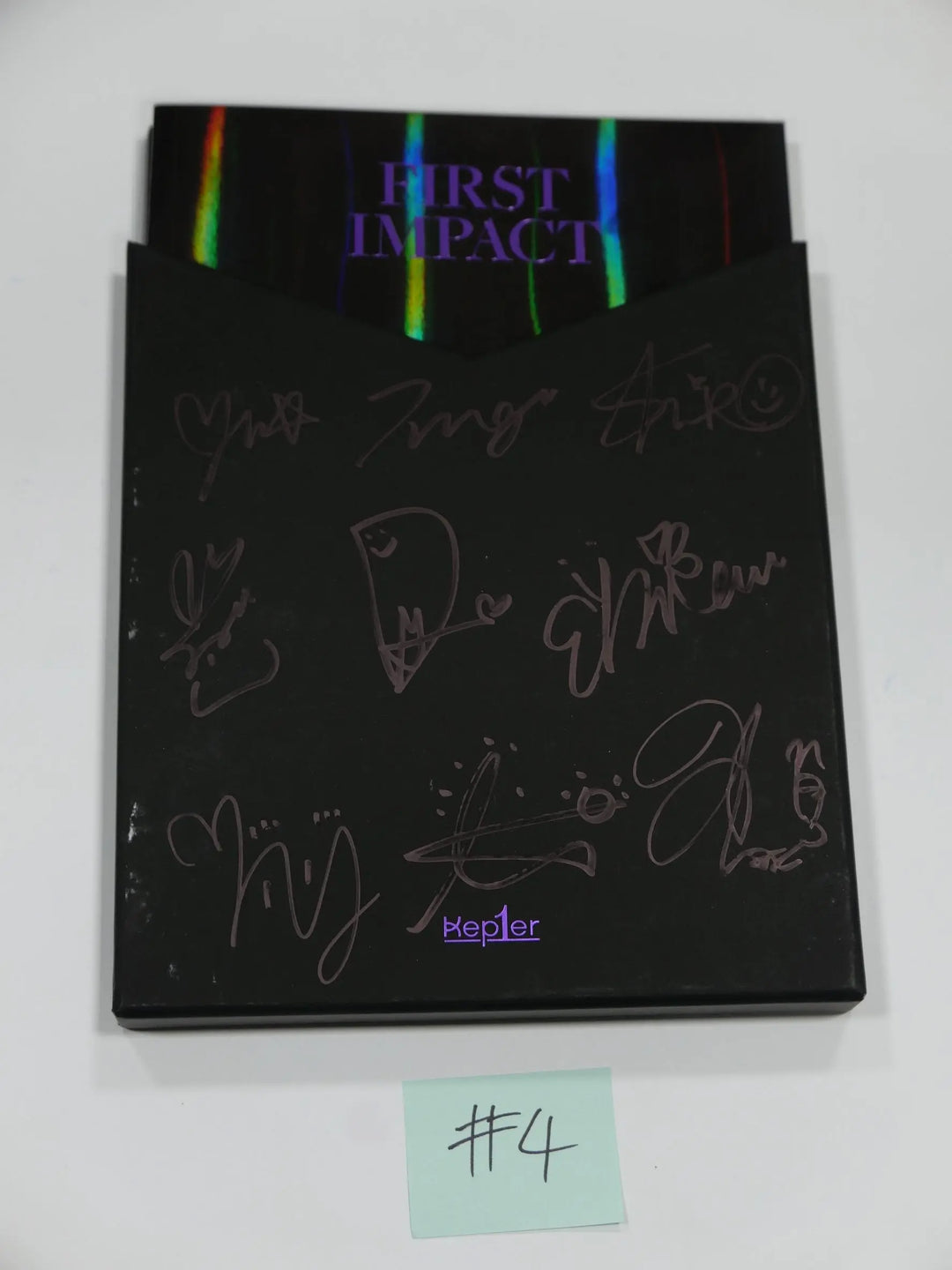 Kep1er "First Impact" - Hand Autographed(Signed) Promo Album - HALLYUSUPERSTORE