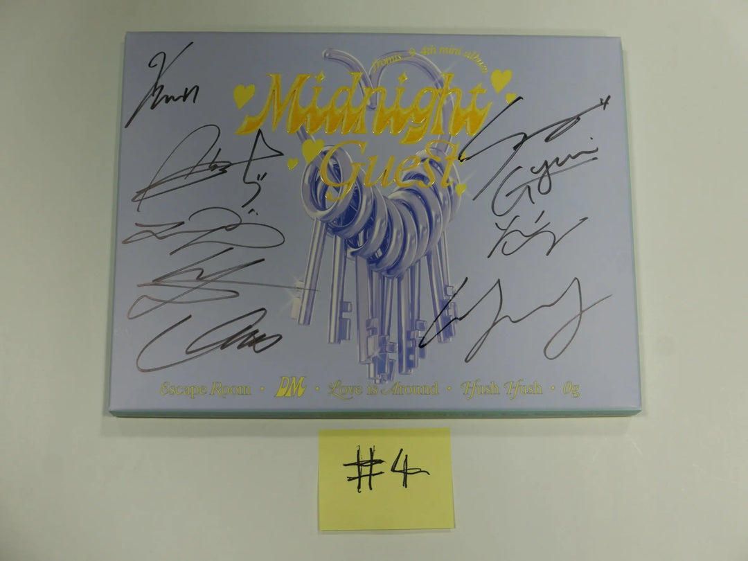 Fromis_9 "Midnight Guest" - Hand Autographed(Signed) Promo Album - HALLYUSUPERSTORE