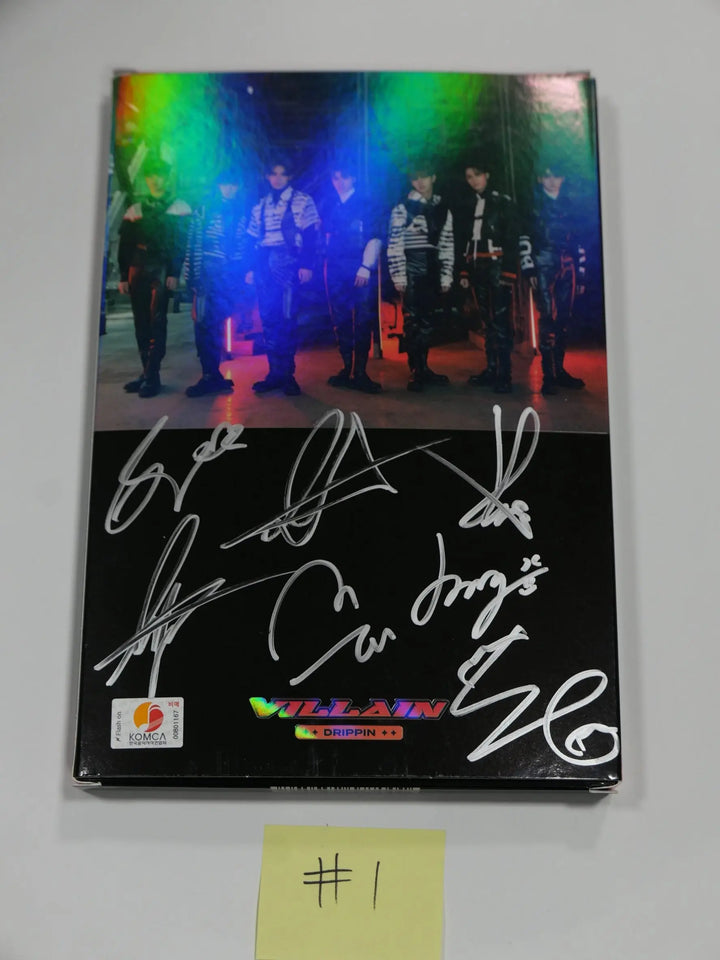 DRIPPIN "VILLAIN" - Hand Autographed(Signed) Promo Album - HALLYUSUPERSTORE