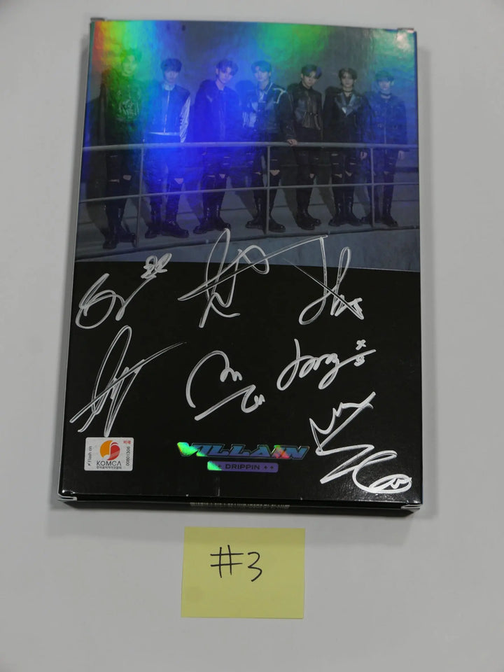DRIPPIN "VILLAIN" - Hand Autographed(Signed) Promo Album - HALLYUSUPERSTORE