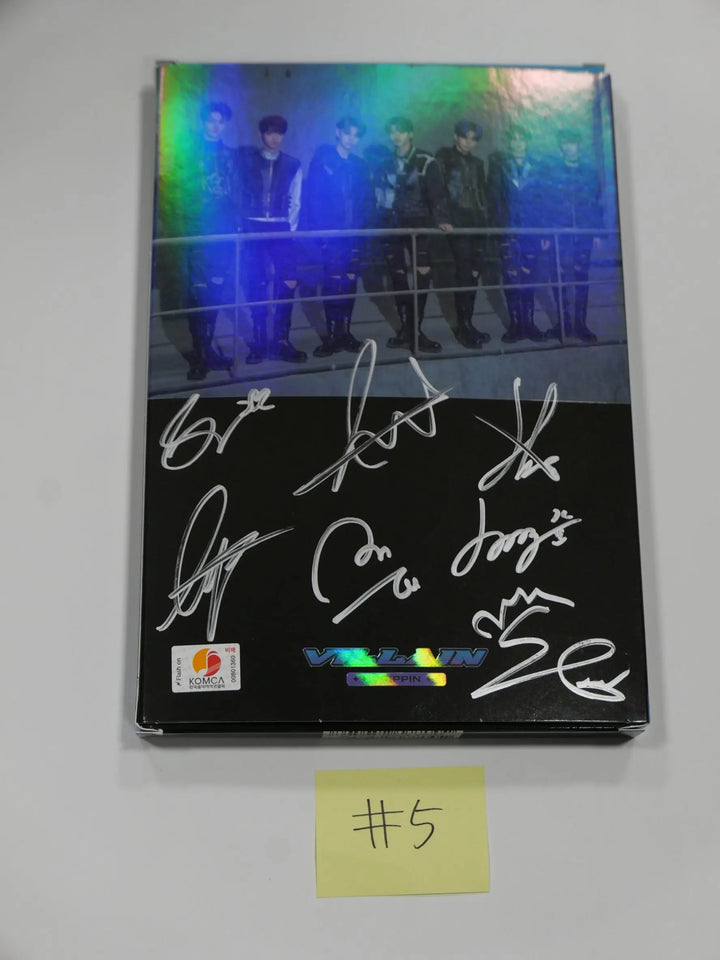 DRIPPIN "VILLAIN" - Hand Autographed(Signed) Promo Album - HALLYUSUPERSTORE