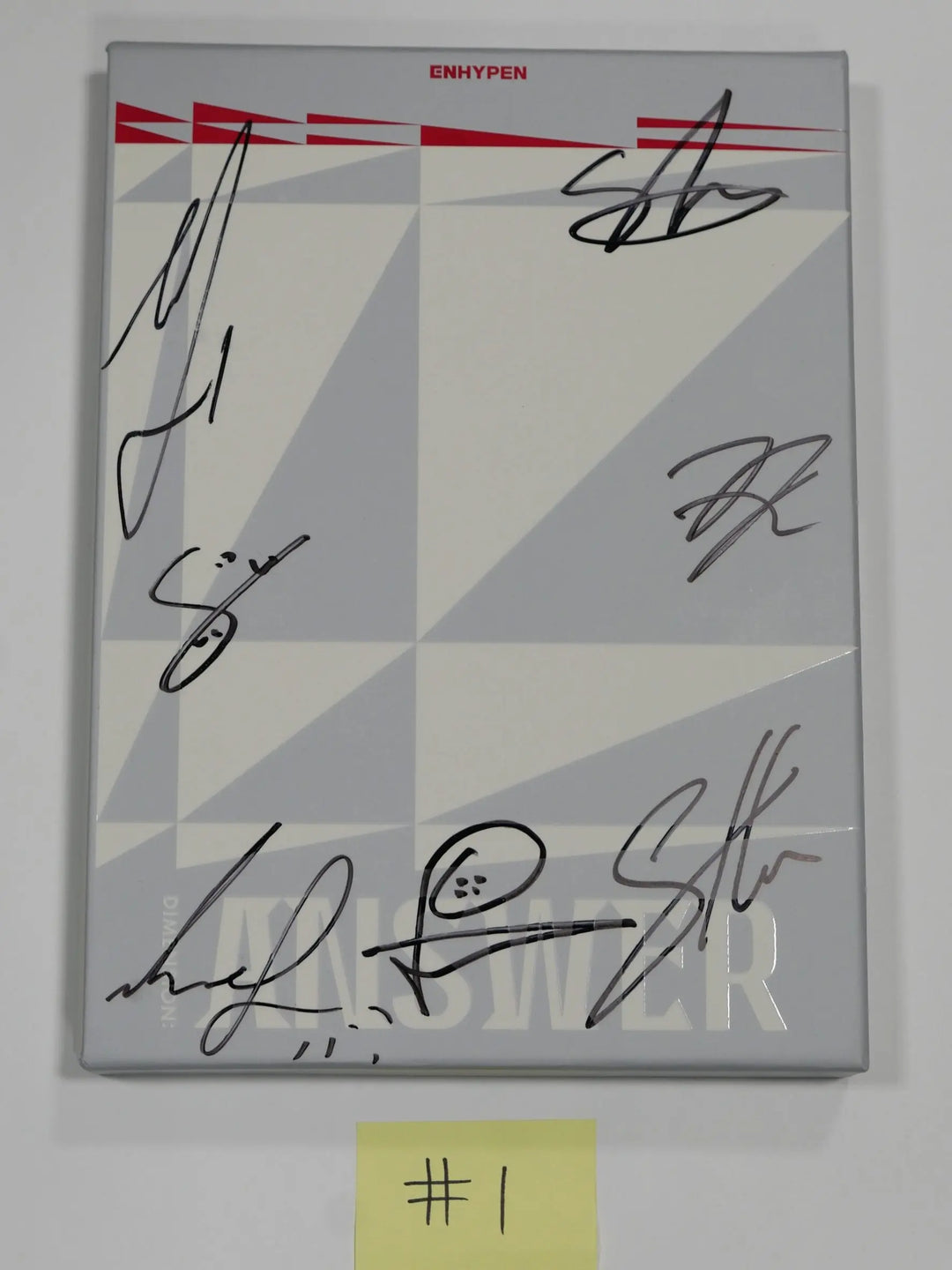 ENHYPEN "Dimension : Answer" - Hand Autographed(Signed) Promo Album - HALLYUSUPERSTORE