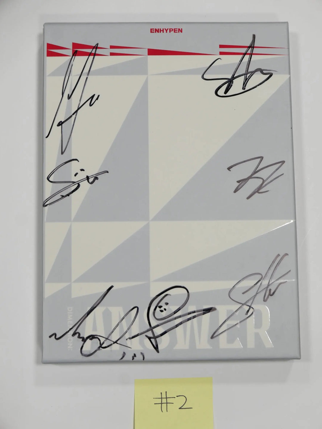 ENHYPEN "Dimension : Answer" - Hand Autographed(Signed) Promo Album - HALLYUSUPERSTORE
