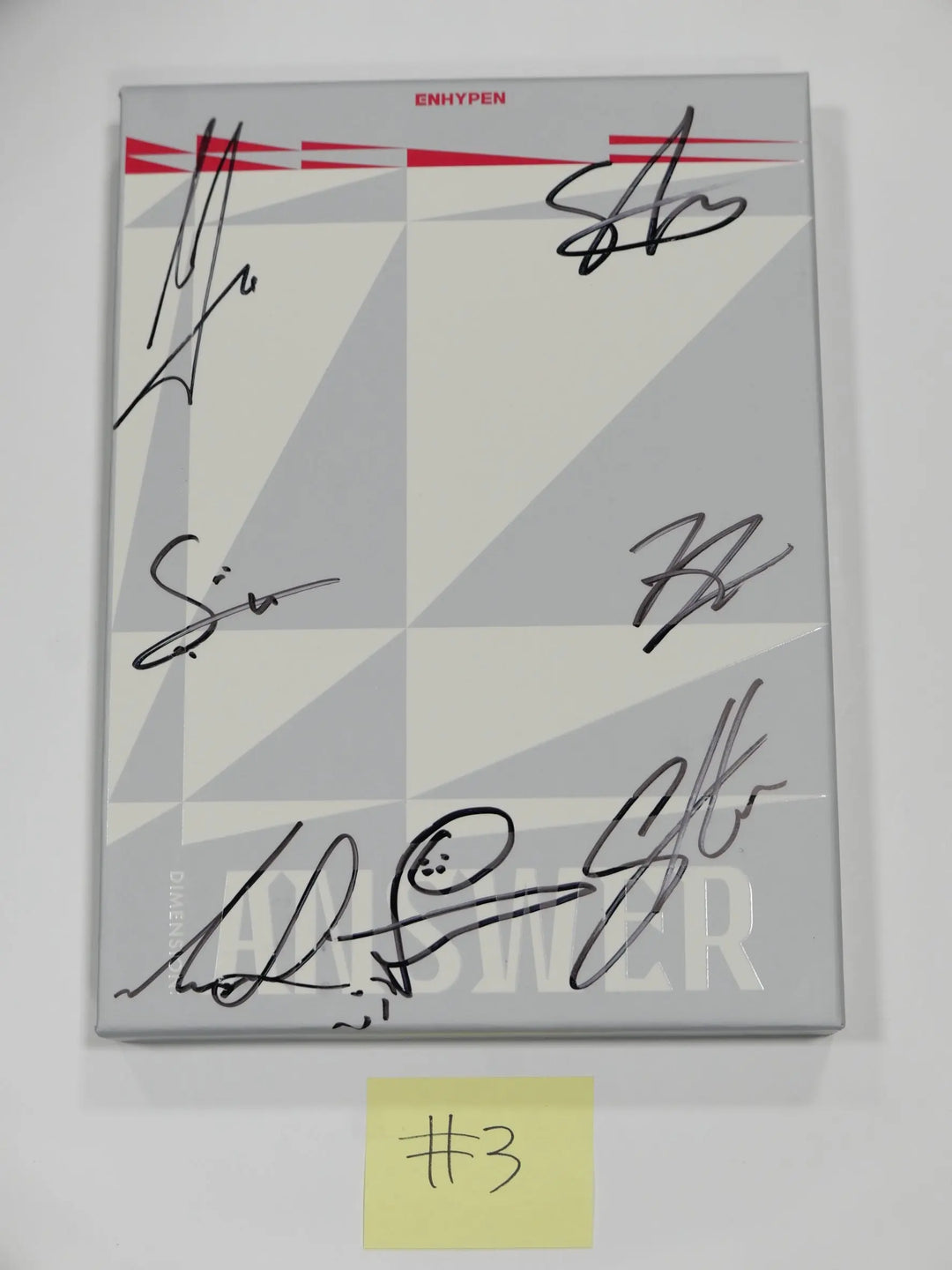 ENHYPEN "Dimension : Answer" - Hand Autographed(Signed) Promo Album - HALLYUSUPERSTORE