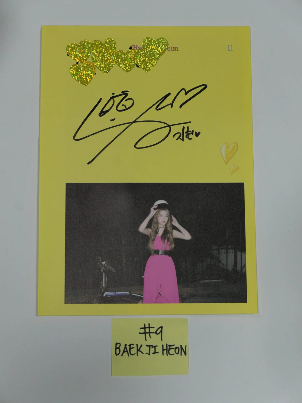 Fromis_9 "Midnight Guest" - A Cut Page From Fansign Event Album - HALLYUSUPERSTORE